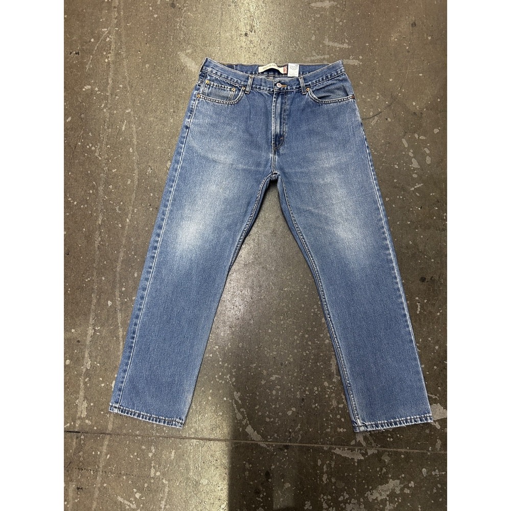 Vintage Levi's 505 Jeans Men's 36x32 Regular Fit Straight Leg Blue Denim Y2K
